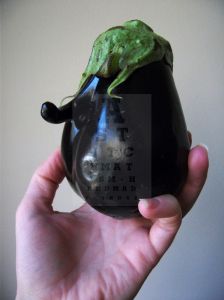well-hung eggplant