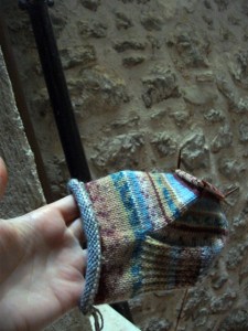 sock in progress