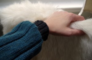 tealcardigan-cuff-after